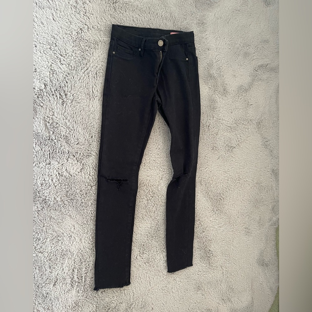 Kids black jeans with slits on knees from BlankNYC